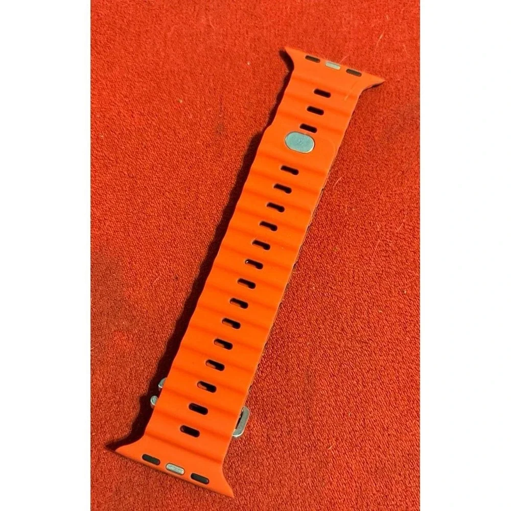NEW Red & Black Silicone Magnetic Ocean Band for Apple Watch 42mm/44mm/45mm